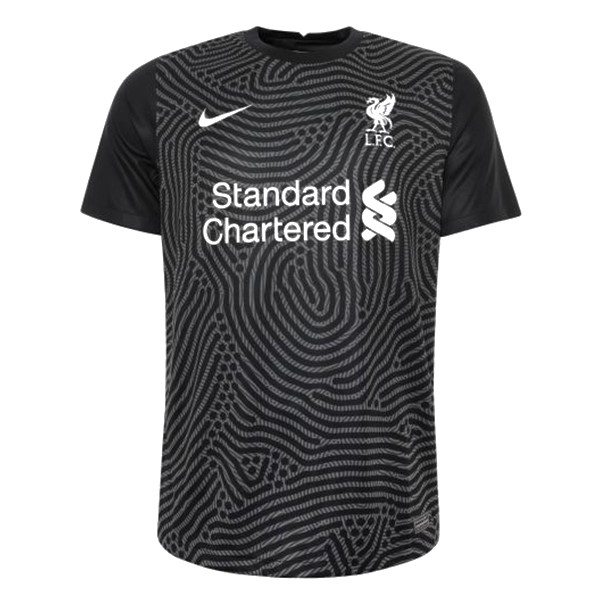 Camiseta Liverpool Replica Primera Ropa Portero 2020/21 Negro